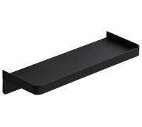 Étagère de douche sans perçage, noire, en acier inoxydable, auto-adhésive, à fixer au mur, 26,3 cm