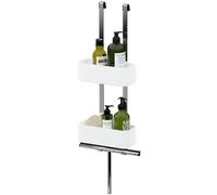 Étagère de douche suspendue Tiger, modèle 2 niveaux, 25 cm, blanche
