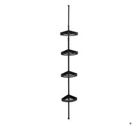 Étagère de douche télescopique rectangle noir ""Blackalu"" - 5 five simply smart