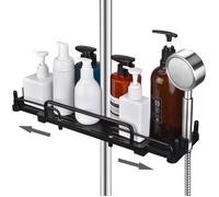 Étagère de Douche télescopique s perçage 32-48 cm, Suspendre pour Salle de Bain, étagère de Rangement pour Bar SUPPORT A ACCESSOIRE