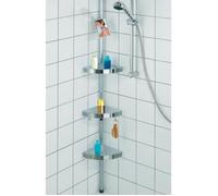 Wenko Étagère de douche Premium Aluminium 27,5 x 70-260 x 20 cm Contemporain