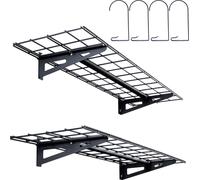 Étagère de garage VEVOR 1220x312x115mm par couche Rangement d'outils 90,7 kg par couche Support d'outils mural 122 x 30,5 cm Surface d'étagère Étagère de rangement Étagère métallique Organisateur d'ou