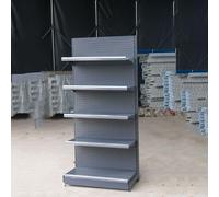 Étagère de gondole à 5 niveaux, présentoir simple face pour épicerie, magasin d'alcool, fournitures de bureau, rangement mural polyvalent