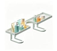 Étagère de lavabo de salle de bain au-dessus du robinet 19,69 pouces sans perceuse | Organisateur de salle de bain à drainage rapide | Étagère peu encombrante au-dessus de l'évier | Support de rangeme