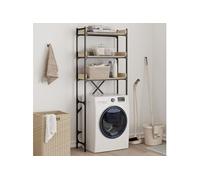 Etagère de lave linge chêne sonoma 67x25x163 cm bois ingénierie