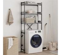 Étagère de lave linge sonoma gris 67x25x163 cm bois ingénierie Gris G