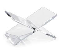 Étagère de lecture en acrylique de 5 mm d'épaisseur pour livres de cuisine, bibles et magazines, facile à installer et à ranger, livres fins, planificateurs, magazines, design simple, aucun outil
