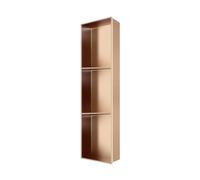 Étagère de niche de douche en acier inoxydable, étagère de rangement étanche pour salle de bain, pas de carrelage nécessaire, design mural inséré, 120 x 28 x 12,5 cm, 32 x 32 x 12,5 cm