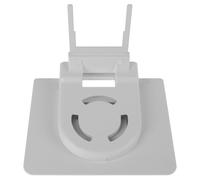 Étagère de Prise Électrique sans Perçage, Support Mural Blanc en Plastique | Rangement Au-dessus Prise, Installation Facile, Lignes Nettes, Salon et Entrée, pour CD et Hubs