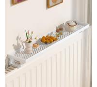 Étagère de radiateur moderne sans perçage, design flottant, cache-radiateur en métal avec support facile à installer, support de rangement moderne pour salon, chambre à coucher, couloir, bureau