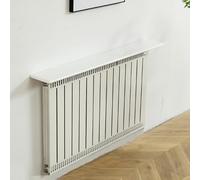 Étagère de radiateur pour la maison 80 cm x 16 cm, cache-radiateur polyvalent avec vis et supports pour radiateurs de 100180 cm, idéal pour les solutions de rangement décoratives et de rangement.