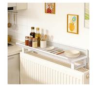 Étagère de radiateur sans perçage avec Barres latérales - 80 cm (31,5 po), idéale pour Le Bureau, Le Salon, la Cuisine, la Chambre, Le Couloir et la Salle de Bain. Rangement et Organisation
