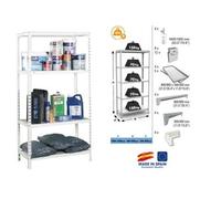 - Etagère de rangement 1600x800x400mm Blanc Charge 70Kg - Ecoclick MINI 4/400