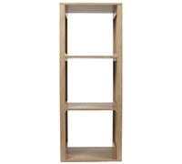 Etagère de rangement 3 cases Saulk en bois - Marron