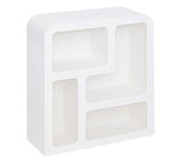 Etagère de rangement 4 niches SOLEYA - Blanc