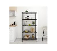 vidaXL Étagère de rangement 5 niveaux 90x35x180 cm 250 kg noir