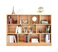 Étagère de rangement 8 à 11 cubes, bibliothèque ouverte, bibliothèque réversible avec panneaux arrière, pour salon, chambre à coucher, hall d'entrée, bureau à domicile Light walnut 55.11IN/140CM