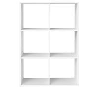 Étagère de Rangement à 3 Niveaux, Bibliothèque Ouverte, pour Bureau, Salon, Chambre, 30 x 98 x 66,4 cm, Blanc