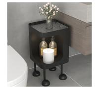 Étagère de rangement d'angle pour salle de bain, table de chevet avec rangement, table d'appoint avec capteur de lumières LED, design peu encombrant pour chambre à coucher et salon