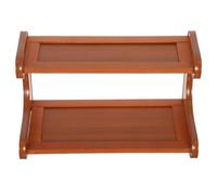 Étagère de Rangement de Bureau Multi-niveaux en Fibre, Meuble de Rangement | Structure Multicouche, Usage Polyvalent pour Maison Cuisine, Conception Peu Encombrante, Entretien Facile