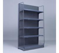 Étagère de rangement de cuisine réglable à 5 niveaux, organisateur peu encombrant pour fruits, légumes, collations, boissons, étagère durable pour produits secs avec étiquettes pour comptoir de