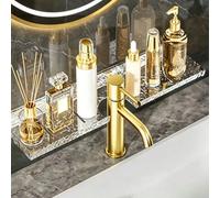 Étagère de rangement de salle de bain en acrylique suspendue au robinet, étagère de lavabo de salle de bain suspendue au-dessus du lavabo, étagère de rangement de comptoir suspendue au-dessus du robin