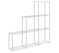 vidaXL Étagère de rangement blanc 43 x 27 x 90 cm Aluminium