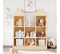 Étagère de Rangement Enfant, Meuble Rangement Jouet,,bibliothèque enfant,91 X 30 X 107.5CM, 8 CUBES