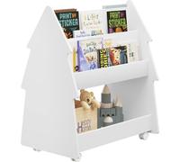 Étagère de rangement et bibliothèque Bolt Edge – Blanc – Chambre d'enfant – Étagère à jouets et livres – MDF – Moderne et pratique