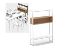 Étagère de rangement étroite pour cuisine, étagères de rangement autonomes en métal, buffet ouvert pour salle à manger, salon, chambre à coucher, bureau