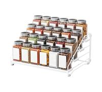 Étagère de rangement extensible réglable pour cuisine, garde-manger, comptoir, bocal, assaisonnement, sauce, condiments, étagère extensible pour le rangement de la maison et de la cuisine