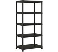 Etagere de rangement Plus XL 5 - 90 x 60 x 187 cm - Noir