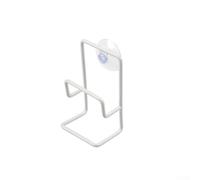 Étagère de rangement pour éponge avec trous de drainage et base d'aspiration puissante pour une utilisation quotidienne fiable dans la cuisine ou le bain (blanc)