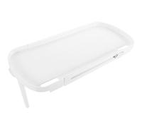 Étagère de Rangement pour Téléviseur, Support TV Flottant sans Perçage | Plastique Blanc, Design pour Télécommande et Routeur, Usage Décoratif Au-dessus de L’écran