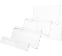 Étagère de rangement - Présentoir - Pour exposer des produits - Conception multi-étagères - 20 x 16 x 14 cm - Transparent