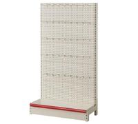 Étagère de rangement robuste avec 20 crochets, présentoir industriel pour vente au détail, supermarché, pharmacie, garage