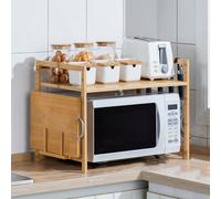 Étagère de rangement Taille du produit : 52 * 30 * 35 cmDimensions de l'emballage : 54 * 39 * 5 cmPoids brut : 1,7 kg1. Tous les ustensiles de cuisine peuvent être manipulés avec une seule étagère.2. 