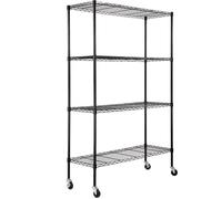Étagère de rangement - VEVOR - 47.2"" L x 17.7"" W x 74"" H 4 niveaux pour cuisine garde-manger sous-sol buanderie noir