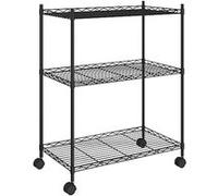 vidaXL Étagère de rangement 3 niveaux Noir 60 x 35 x 81 cm charge max 150 kg