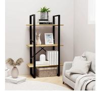 vidaXL Étagère de rangement 60x30x105 cm Bois de pin massif Noir