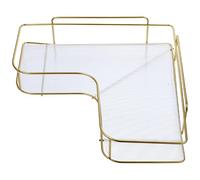 Étagère de Salle de Bain D’angle sans Perçage en Acrylique | Fixation Adhésive, Triangle Compact, pour Bouteilles de Gel et Brosses à Dents, Usage Lavabo et Salle D’eau