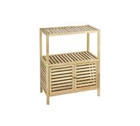 - Etagère de salle de bain en bois Norway - L. 67,5 x H. 86 cm - Marron noix - NORWAY