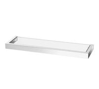 Étagère de salle de bain LINEA 46 cm, poli, acier inoxydable/verre, Zack