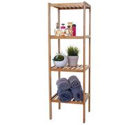 Étagère De Salle De Bains Hwc-B18, Armoire, Bambou 110x34x33cm Multicolore