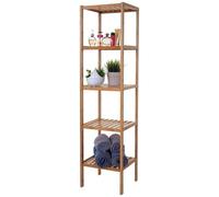 Étagère De Salle De Bains Hwc-B18, Armoire, Bambou 140x34x33cm Multicolore