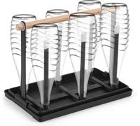 Étagère de séchage pour bouteilles en métal Étagère pour 6 bouteilles et gobelets Étagère de séchage pour bouteilles