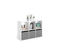 Etagère de sol ouverte Loni 2x3 blanc
