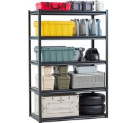 étagère de stockage à 5 niveaux Garage - Étagère enfichable 609,6x1219,2x1828,8mm - Étagère de cave pour le stockage - Étagère stable pour charges lourdes