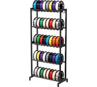 Étagère de stockage de filaments VEVOR pour imprimantes 3D, 5 niveaux, support pour bobines de filaments, 635 x 320 x 1300 mm, capacité de charge 45,3 kg par niveau, accessoire pour imprimantes 3D, or