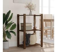 Étagère de stockage design avec 3 étagères Marron 60x38x90 cm Pin massif - Systèmes de stockage et d'étagères 2025 Neu2601185 1parcel